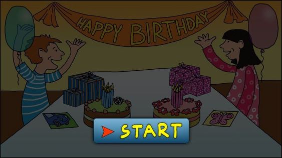 Birthday Party - interaktivní pracovní list